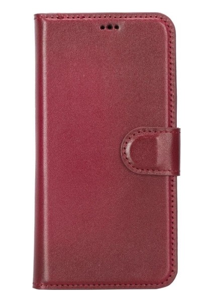 Apple iPhone 14 Pro Uyumlu Deri Cüzdanlı Kılıf Mwwn V4EF Kırmızı fırsatları