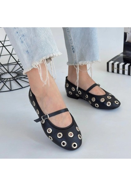 Mtxdpn Tinta Siyah Cilt Babet Ayakkabı (Numara: 36) fırsatları