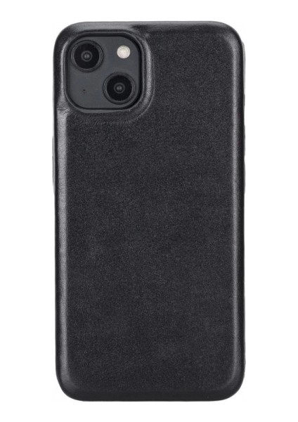 Apple iPhone 14 Uyumlu Deri Arka Kapak Rock Rst1