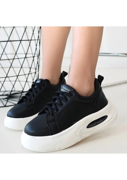 Mtxdpn Chris Siyah Cilt Bağcıklı Spor Ayakkabı (Numara: 38) fırsatları