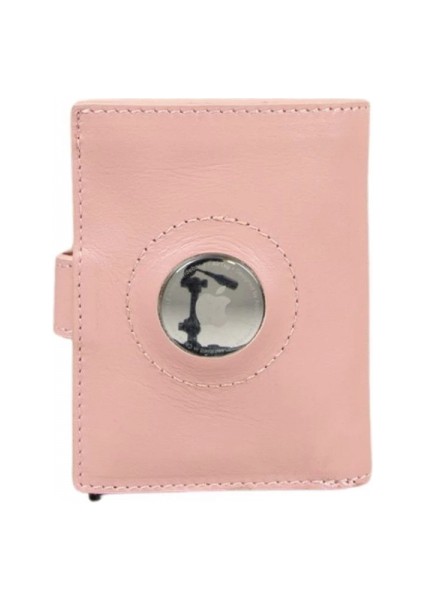 Palertag Deri Cüzdan, Apple Airtag Uyumlu Pembe