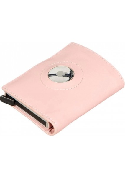 Palertag Deri Cüzdan, Apple Airtag Uyumlu Pembe modelleri