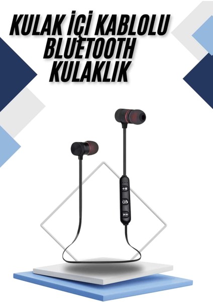 Kablolu Kulakiçi Bluetooth Kulaklık Mıknatıslı Anc Özellikli Yüksek Ses Kaliteli