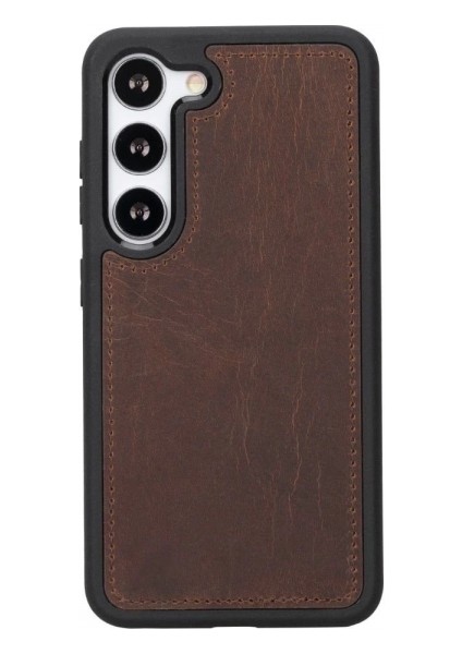 Samsung Galaxy S23 Uyumlu Deri Cüzdanlı Kılıf G2 Kahve modelleri