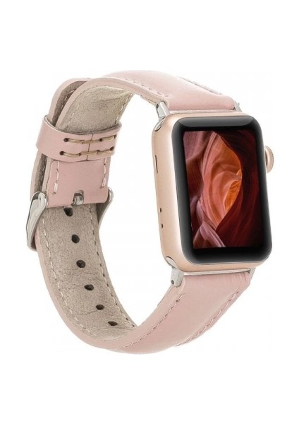 Apple Watch Uyumlu Deri Kordon 42-44-45MM Nu2 Pembe indirimleri