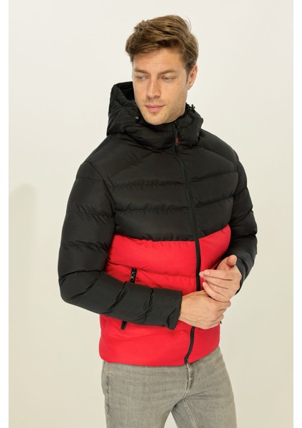 Erkek Rüzgar Geçirmez Suya Dayanıklı Kışlık Şişme Dolgulu Mont indirimleri