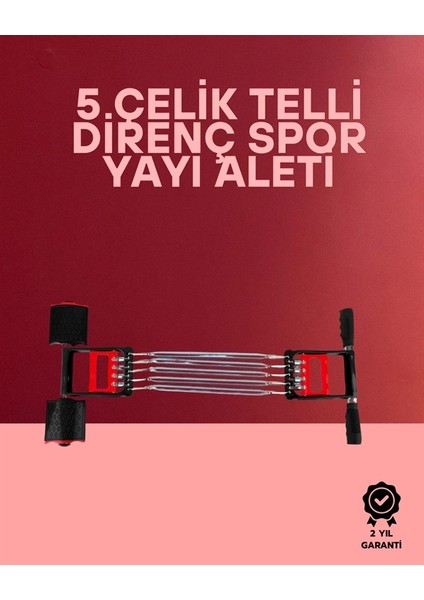 Bfs Ayarlanabilir Elastik Yaylı Ergonomik Tasarımlı Kas Güçlendirme Seti