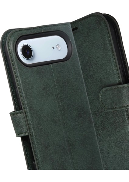 Apple iPhone 17 Air Trend S Plus Kapaklı Kılıf - YEŞIL-(5796) - N334J998-M59334 modelleri