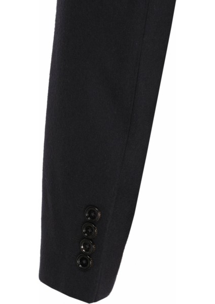 Lacivert Düz Regular Fit %100 Kaşmir Ceket indirimleri