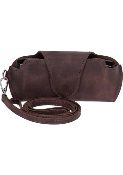 Riviera Deri Askılı Gözlük Kılıfı Kahverengi