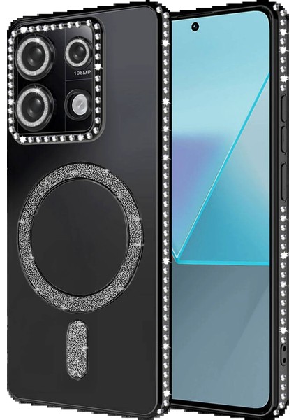 Xiaomi Redmi 13C Joke Simli Magneticsafe Kılıf - SIYAH-(5796) - N629J976-M82629