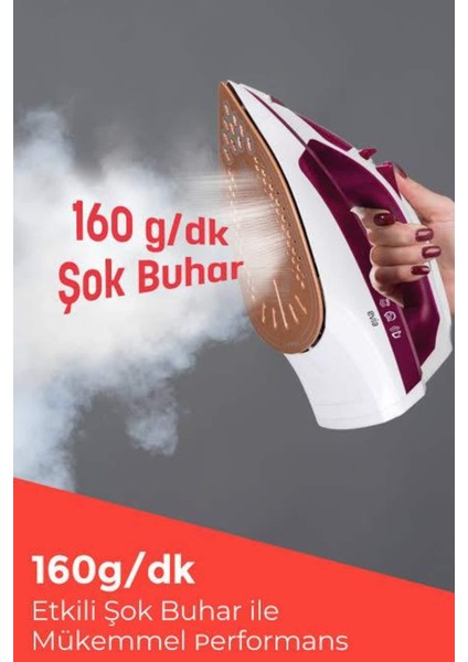 2200W Seramik Kaplama Estetik Tasarımı 360 Derece Dönebilir Kablosu - SBS9965-1426 modelleri