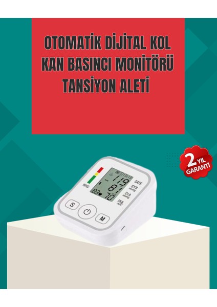 Kol Tipi LCD Ekranlı Elektronik Tansiyon Monitörü - SBS6470-2117