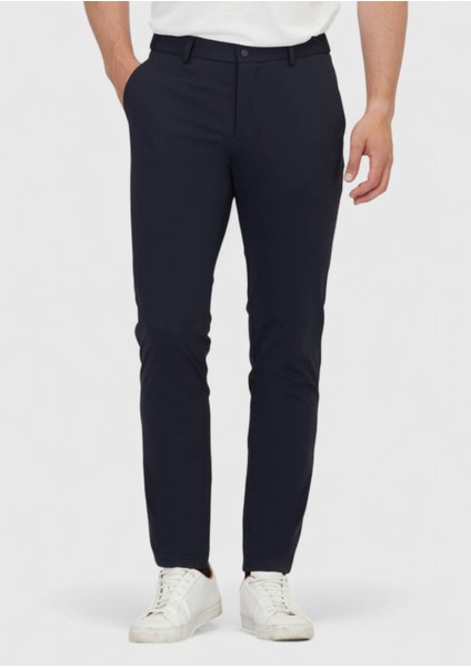 Lacivert Düz Örme Jogging Fit Casual Pantolon fiyatları