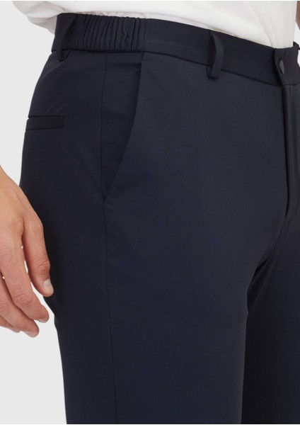 Lacivert Düz Örme Jogging Fit Casual Pantolon modelleri