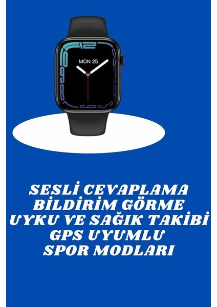 Akıllı Saat Nabız Ölçebilen Adımsayar Kalori Hesaplama Tema Değiştirme Gps U - SBS8191-6686