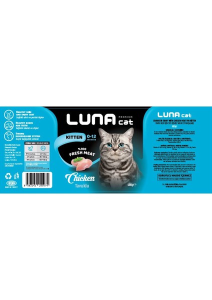 Yavru Kedi Tavuklu 12'li Konserve modelleri