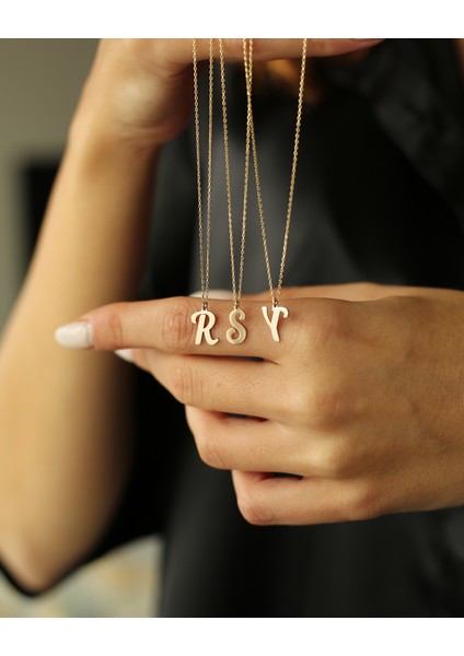 14 Ayar Altın Harfli Kolye fiyatları