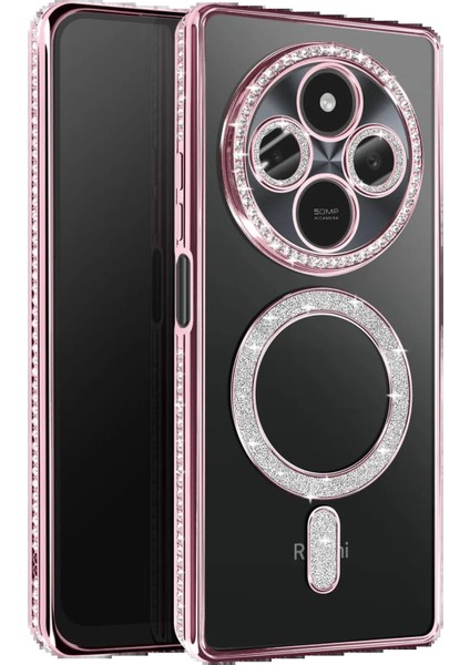 Xiaomi Redmi 14C Joke Simli Magneticsafe Kılıf - PEMBE-(5796) - N248J177-M91248