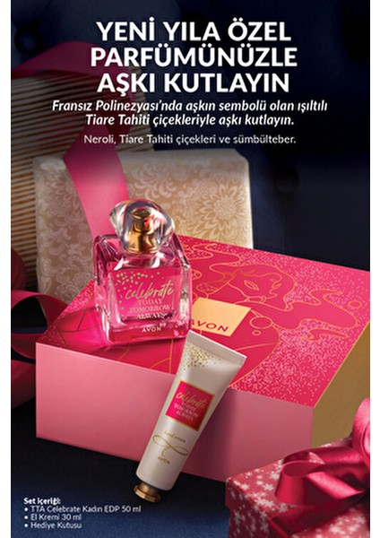 Tta Celebrate Parfüm Hediye Seti 50 ml EDP ve 30 ml El Kremi ile Lüks Tasarım