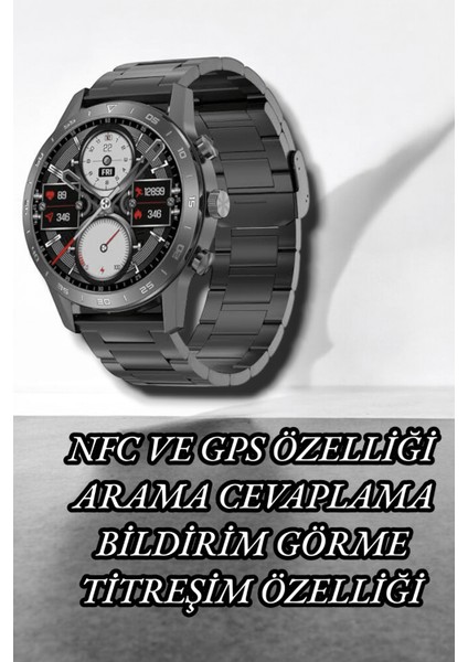 Nfc ve Kablosuz Şarjlı Akıllı Saat Ekg Nabız & Spor Modları ile Ios ve Android - SBS4434-5344 indirimleri