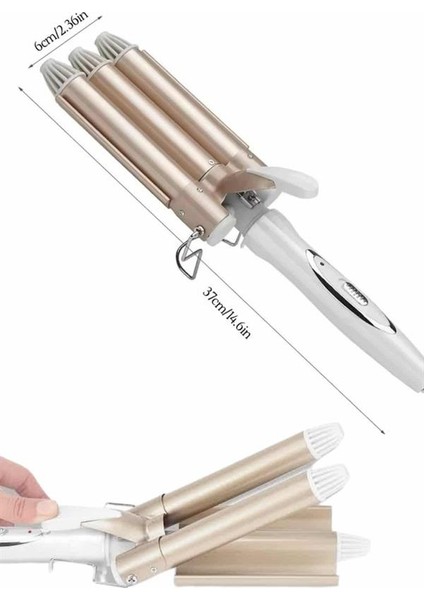 Saç Şekillendirici Wag Maşa Üçlü Yüksek Isı Ayarlı Seramik Kaplama - SBS5209-7947 modelleri