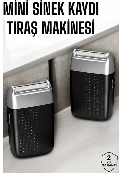 Tıraş Makinesi Mini Sinek Kaydı Şarjlı Taşınabilir Paslanmaz Çelik - SBS9687-5836