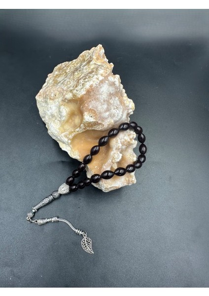 Alpaka Yaprak Püskül Ateş Kehribar Tespih modelleri