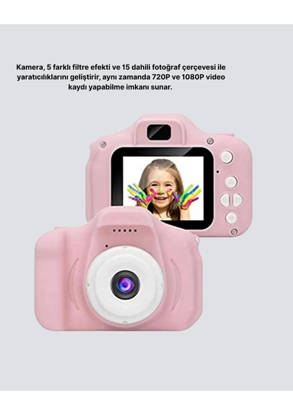 Mini Dijital Çocuk Kamerası 8mp Hd Ekranlı 1080P Video ve Şarjlı - SBS6606-3151 fiyatları