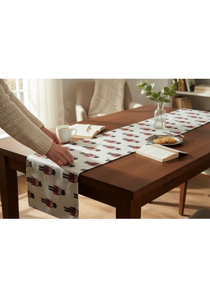 Yeni Yıl Runner, Yılbaşı Runner, Noel Baba Runner, Çam Ağacı Runner