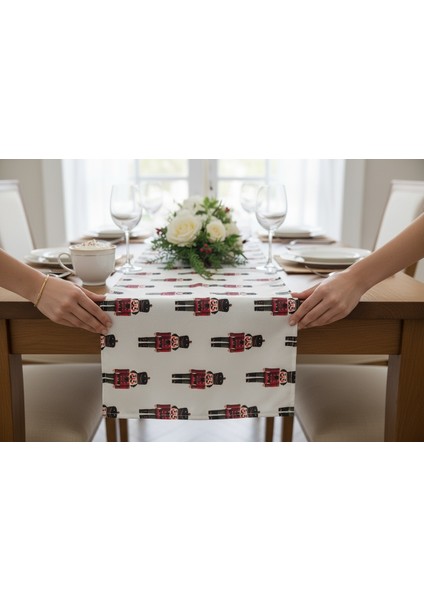 Yeni Yıl Runner, Yılbaşı Runner, Noel Baba Runner, Çam Ağacı Runner