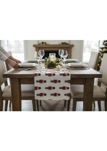 Yeni Yıl Runner, Yılbaşı Runner, Noel Baba Runner, Çam Ağacı Runner