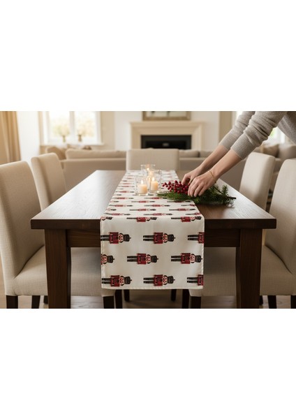 Yeni Yıl Runner, Yılbaşı Runner, Noel Baba Runner, Çam Ağacı Runner