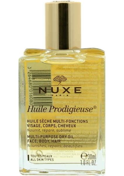 Huile Prodigieuse Çok Amaçlı Kuru Bakım Yağı 30 ml Besleyici ve Yumuşatıcı Etki Unisex