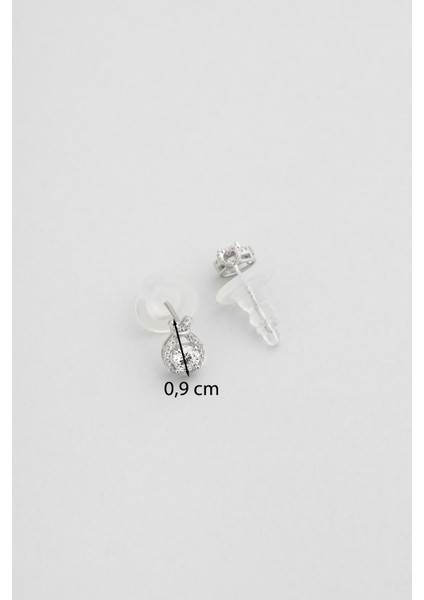 Parıltılı Mozanit 18 Ayar Beyaz Altın Kaplama Gümüş Küpe modelleri