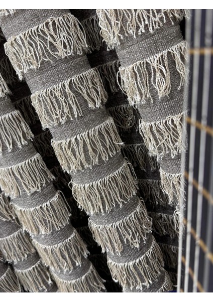 Nivemeshome 597 Sultan Şönil Dokuma Kahve 1/3 Pile Fon Perde Apm fırsatları