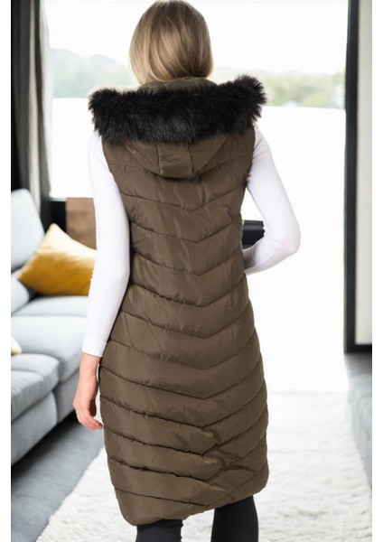 Z9752 Dewberry Bayan Yelek-Haki fiyatları