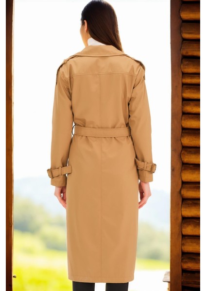 Z6737 Dewberry Bayan Trençkot-Koyu Camel fiyatları