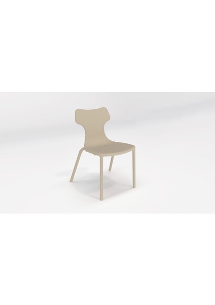 Twist Plastik Sandalye Kolay Temizlenebilir Yüzey Renk Solmaz Malzeme Rahat Oturum