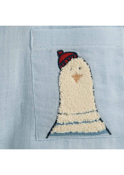 Sea Side Muslin Tulum Şapka Set Mavi fiyatları