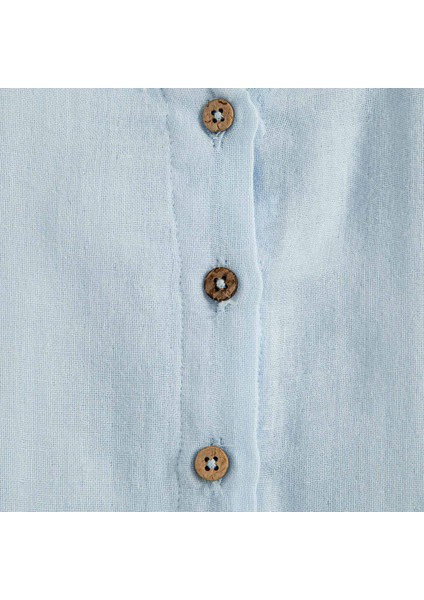 Sea Side Muslin Tulum Şapka Set Mavi modelleri