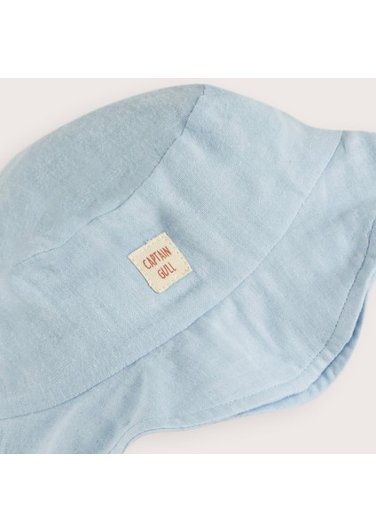 Sea Side Muslin Tulum Şapka Set Mavi fırsatları