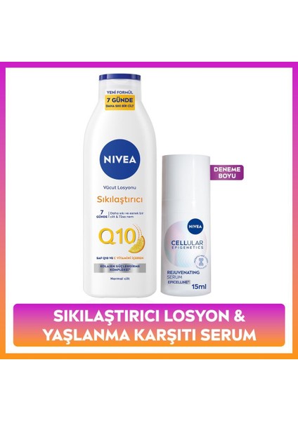 Cellular Epigenetics Rejuvenating Yaşlanma Karşıtı Cilt Serumu 15ML ve Sıkılaştırıcı Losyon 250ML