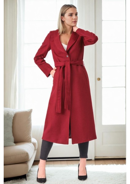 Z9681 Dewberry Bayan Palto-Bordo