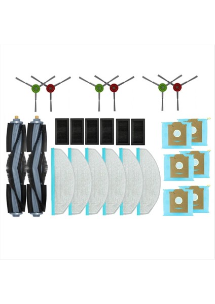 Yeedi Robot Süpürge Fırçası Hepa Filtre Paspas Bezi Toz Torbası (Yurt Dışından)