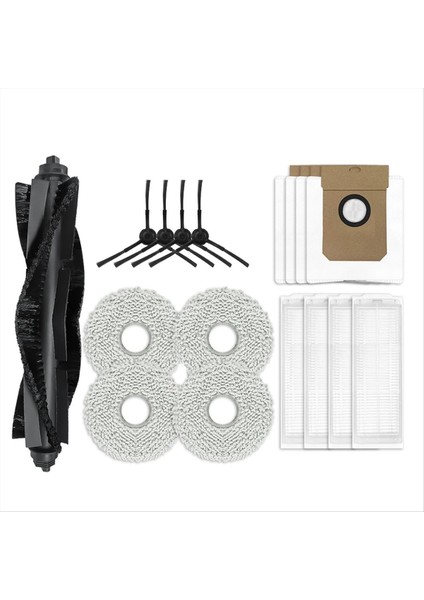 Robot Süpürge Ana Yan Fırça Hepa Filtre Paspas Pedi Toz Torbası (Yurt Dışından)