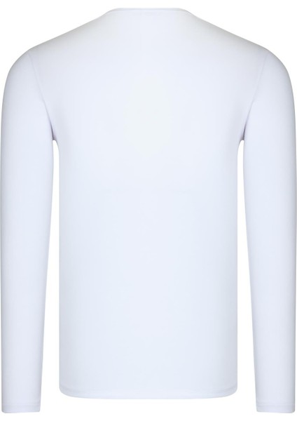 Ikili Set T8588 Dewberry Yuvarlak Yaka Erkek Sweatshırt-Beyaz-Bordo indirimleri