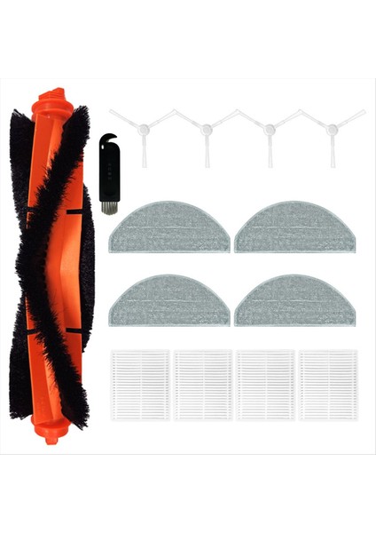 Xiaomi E10 Ana Yan Fırça Hepa Filtre Paspas Bezleri Paçavralar (Yurt Dışından)