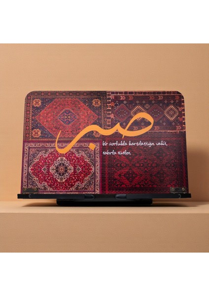 Ahşap Kitap Okuma Standı Masaüstü Ahşap Rahle