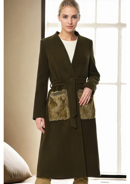 Z6363 Dewberry Bayan Palto-Haki-1